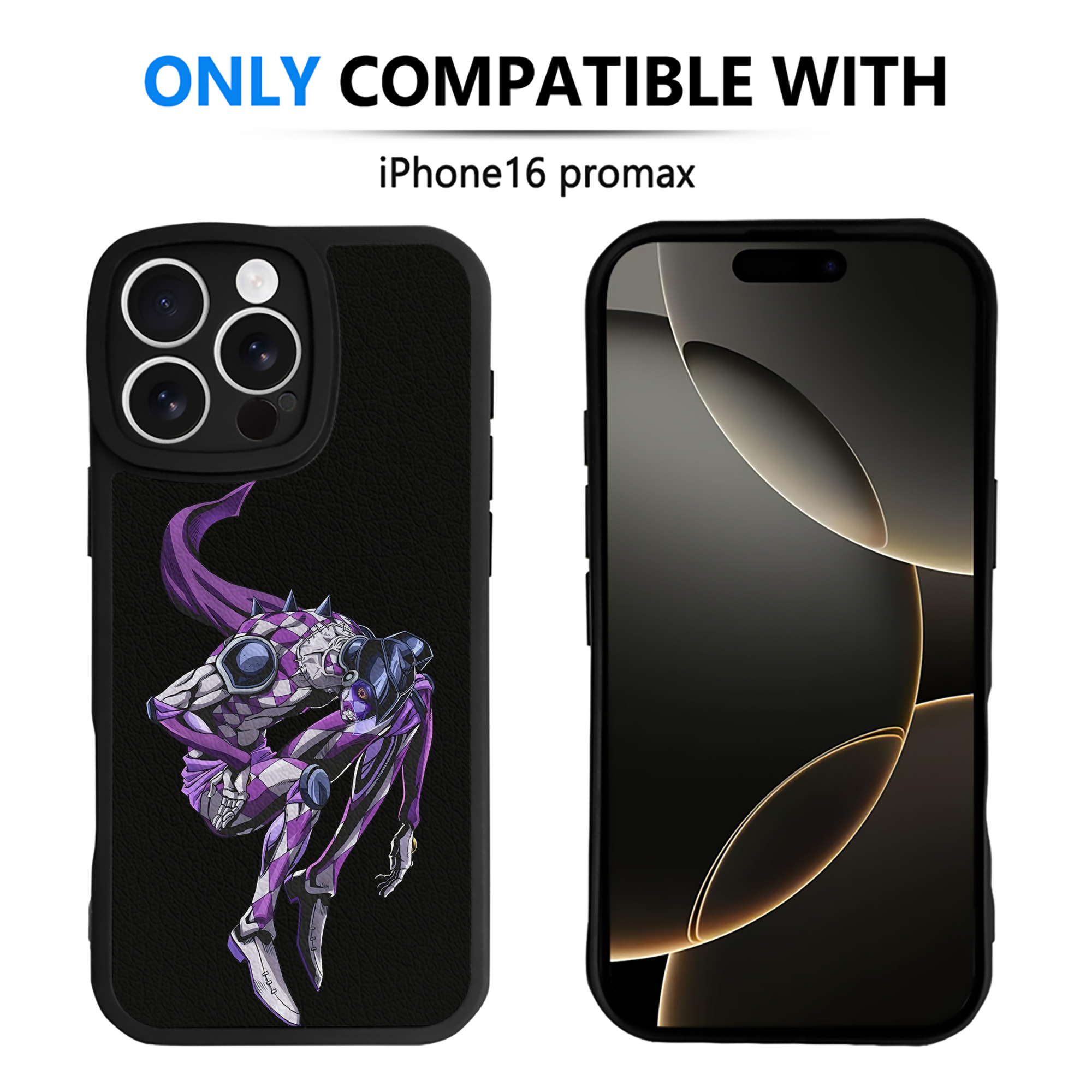 （画像用） ジョジョの奇妙な冒険 パンナコッタ?フー JoJo's Bizarre Adventure Pannacotta Fugo 【iPhone 16シリーズ対応】シリコンスマホケース（レザー調） 材質：シリコン